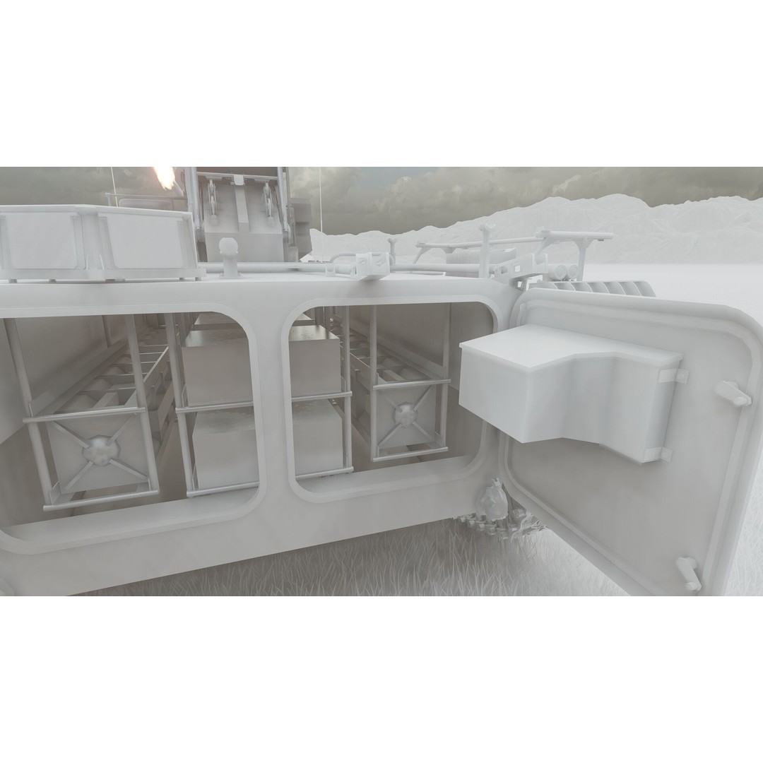 9K35 Strela-10 3D Model – Military Vehicle, PBR Textured, FBX/OBJ - View 34