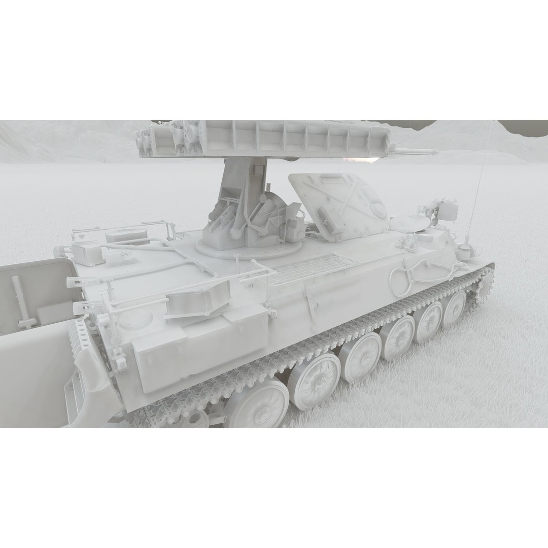 9K35 Strela-10 3D Model – Military Vehicle, PBR Textured, FBX/OBJ - View 35