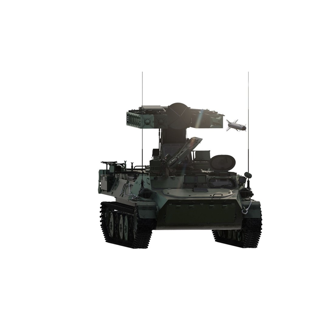9K35 Strela-10 3D Model – Military Vehicle, PBR Textured, FBX/OBJ - View 4