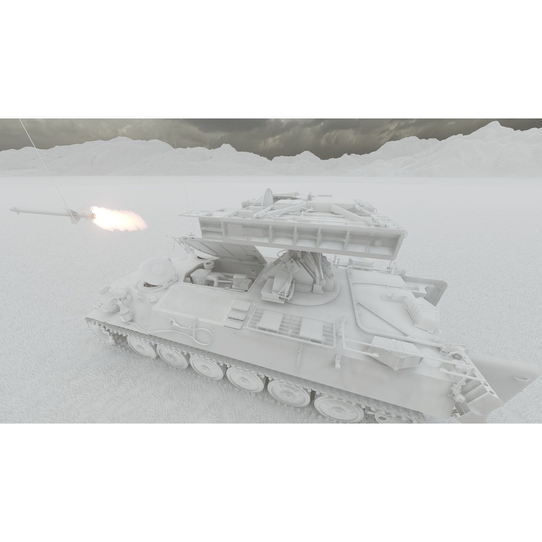 9K35 Strela-10 3D Model – Military Vehicle, PBR Textured, FBX/OBJ - View 42