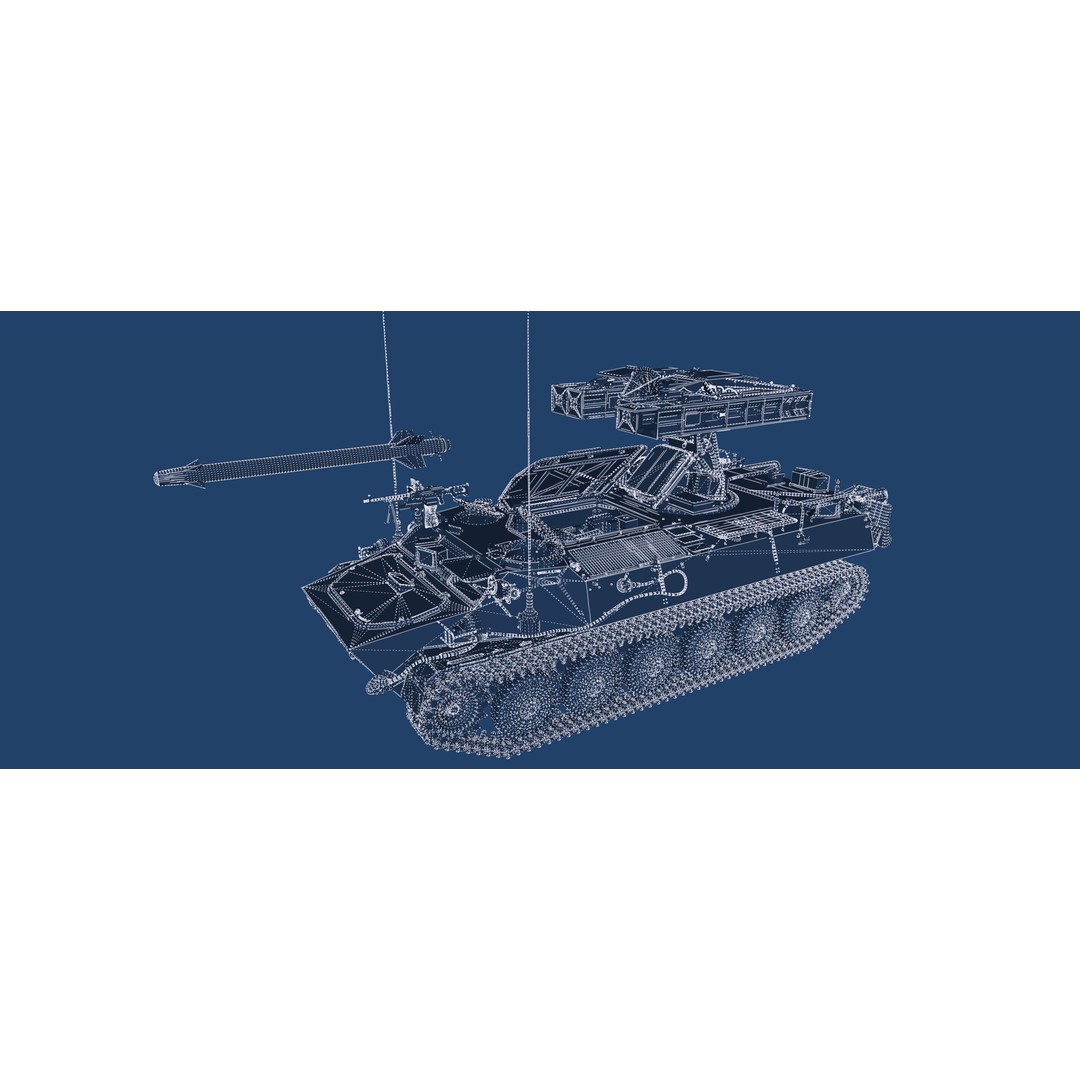 9K35 Strela-10 3D Model – Military Vehicle, PBR Textured, FBX/OBJ - View 43