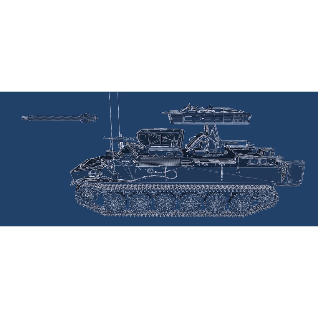 9K35 Strela-10 3D Model – Military Vehicle, PBR Textured, FBX/OBJ - View 44