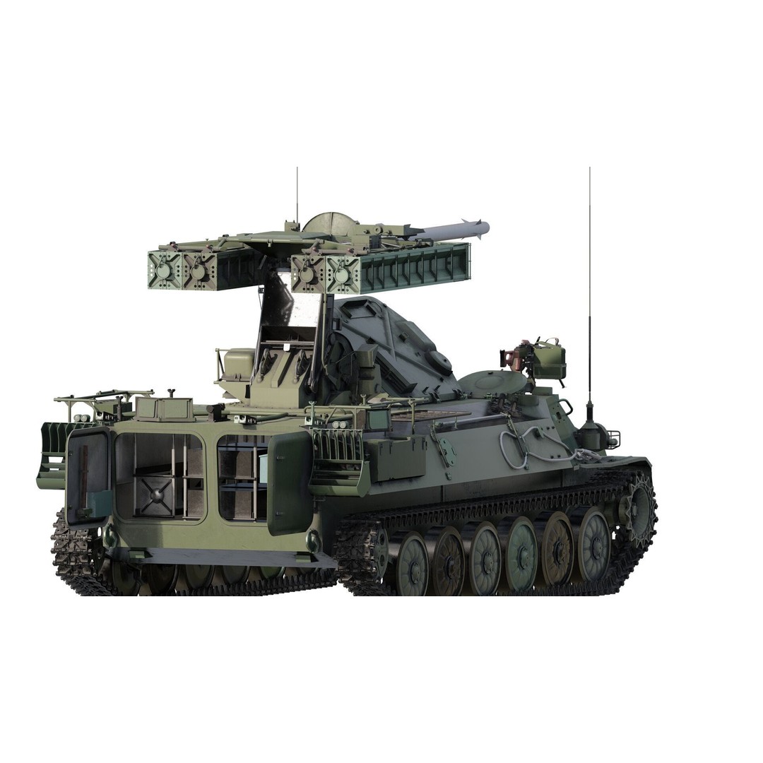 9K35 Strela-10 3D Model – Military Vehicle, PBR Textured, FBX/OBJ - View 6