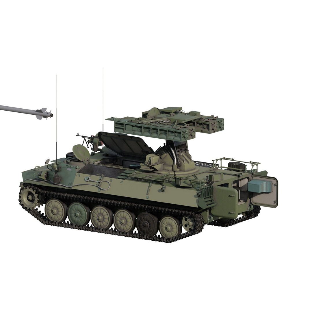 9K35 Strela-10 3D Model – Military Vehicle, PBR Textured, FBX/OBJ - View 7