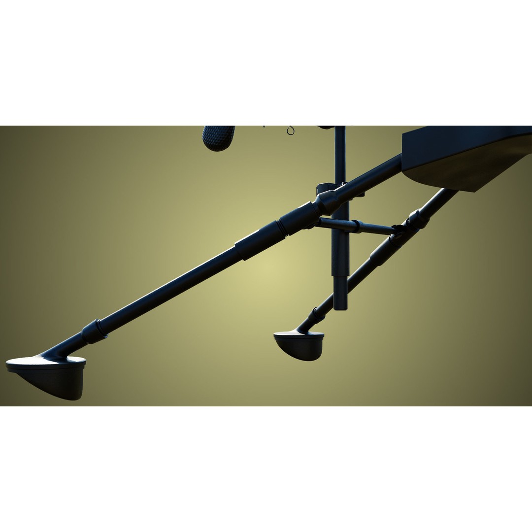 M1919 Browning Machine Gun 3D Model – Low Poly PBR Game Asset, FBX - View 28