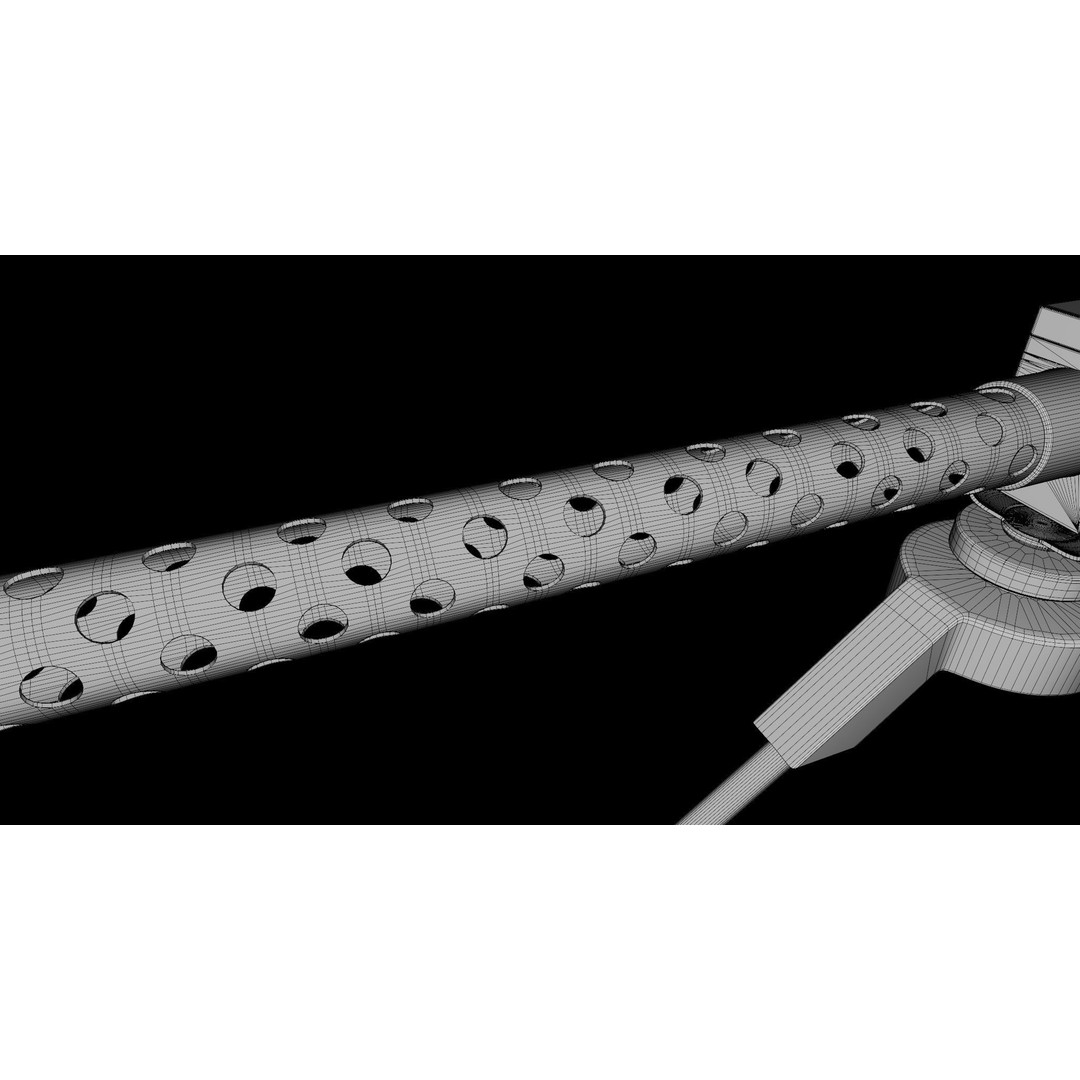 M1919 Browning Machine Gun 3D Model – Low Poly PBR Game Asset, FBX - View 48