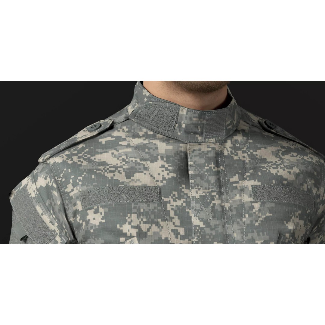 Modern Military Uniform 3D Model – Low Poly USMC & US Army Camos, FBX - View 12