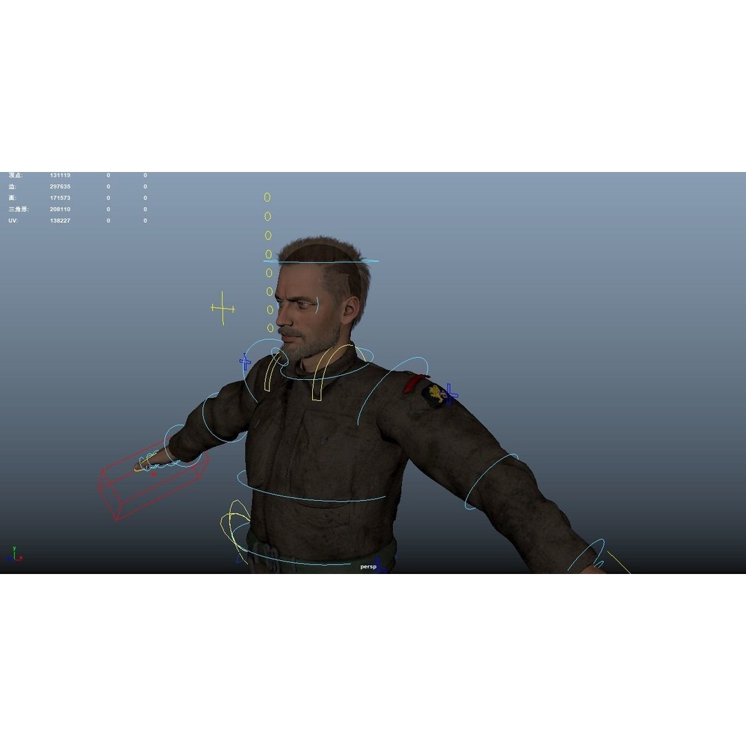 WW2 Soldier 3D Model – Rigged Low-Poly Character for Animation