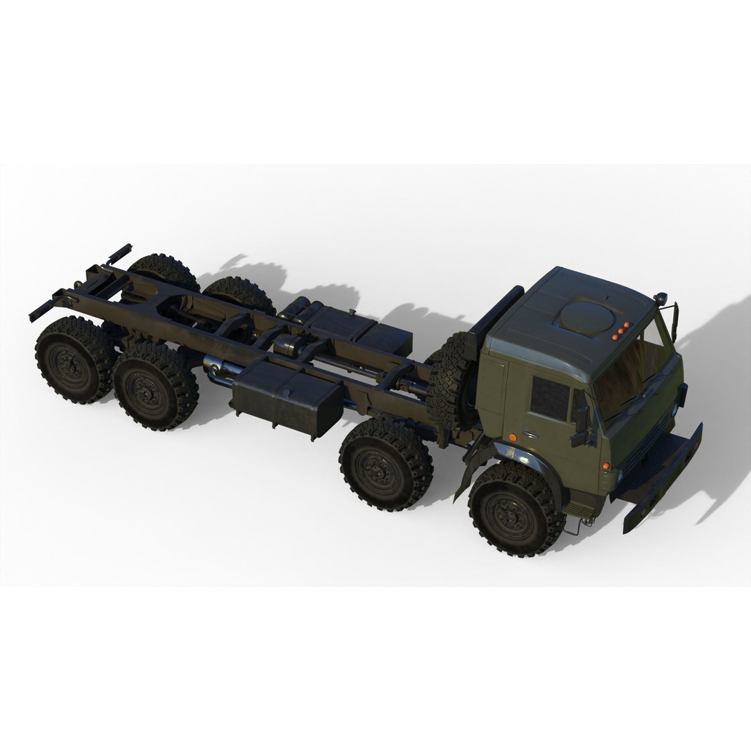 KamAZ-6350 3D Model – Heavy Utility Truck, PBR Textures, FBX - View 10
