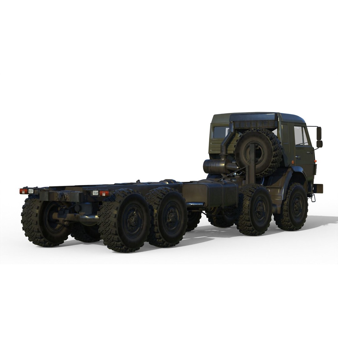 KamAZ-6350 3D Model – Heavy Utility Truck, PBR Textures, FBX - View 11