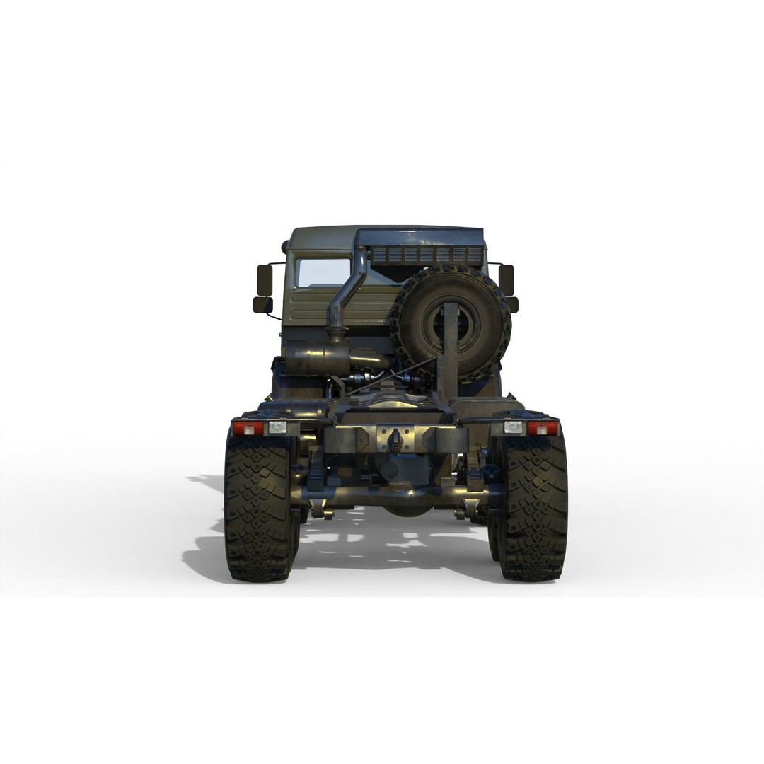 KamAZ-6350 3D Model – Heavy Utility Truck, PBR Textures, FBX - View 12