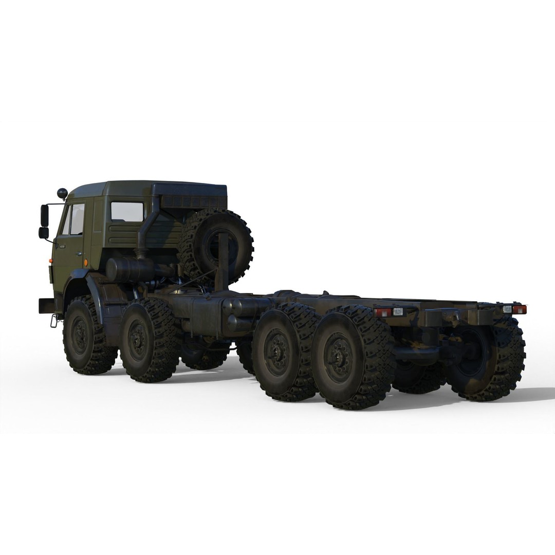 KamAZ-6350 3D Model – Heavy Utility Truck, PBR Textures, FBX - View 13