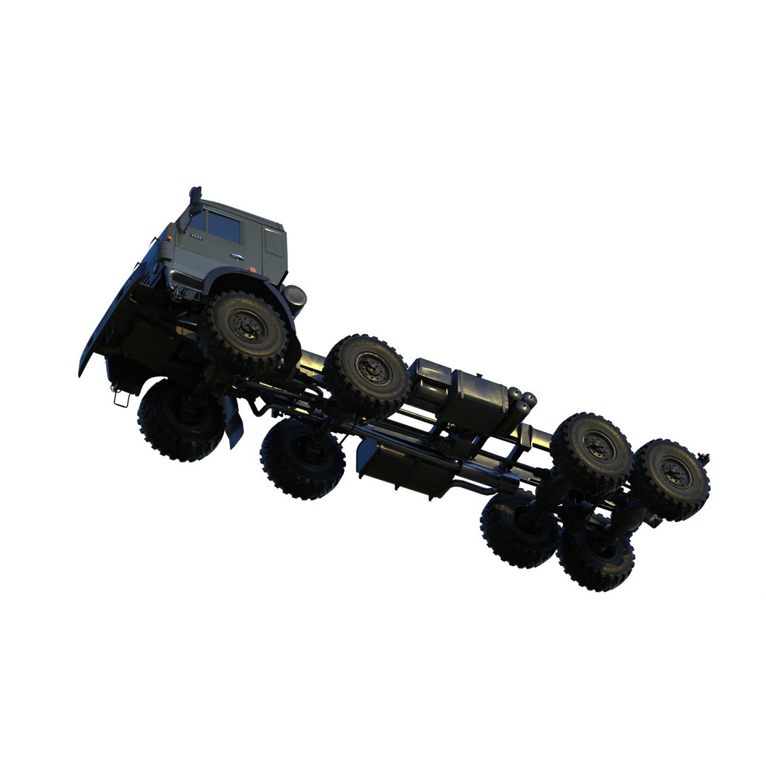 KamAZ-6350 3D Model – Heavy Utility Truck, PBR Textures, FBX - View 14