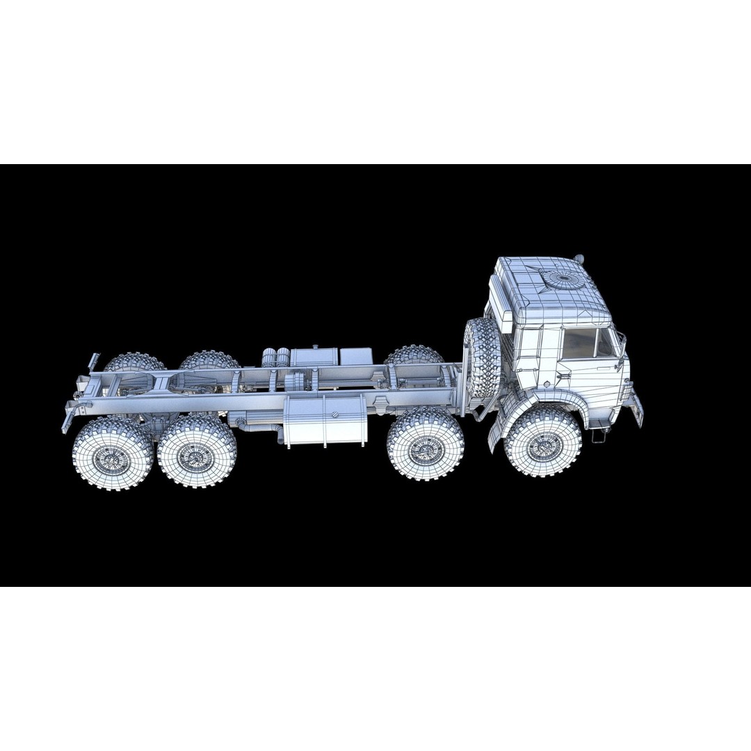 KamAZ-6350 3D Model – Heavy Utility Truck, PBR Textures, FBX - View 20