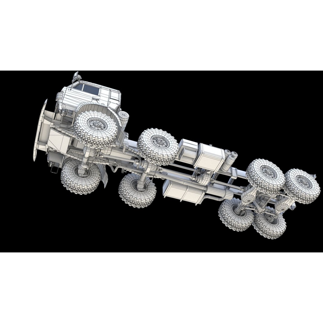KamAZ-6350 3D Model – Heavy Utility Truck, PBR Textures, FBX - View 21