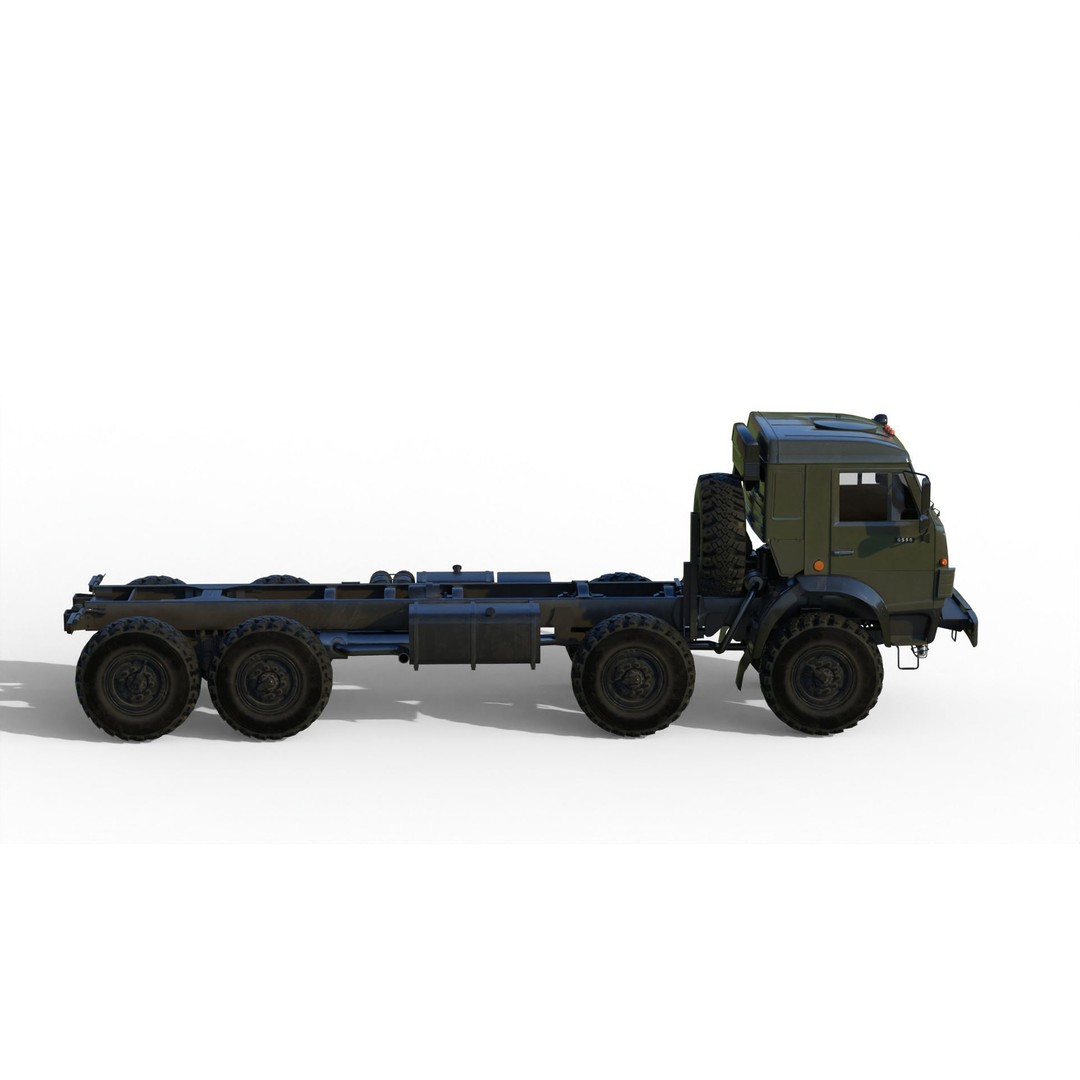 KamAZ-6350 3D Model – Heavy Utility Truck, PBR Textures, FBX - View 5