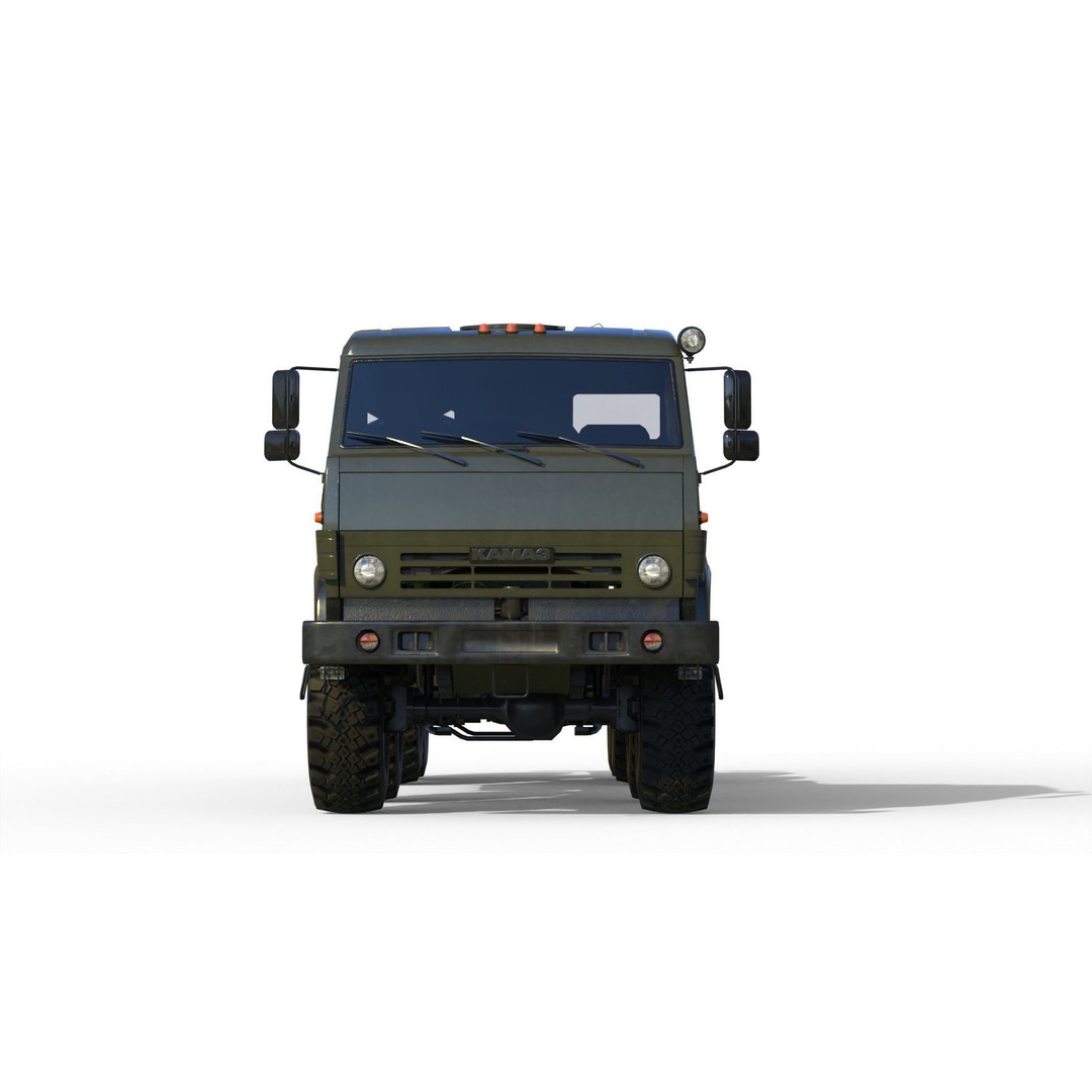 KamAZ-6350 3D Model – Heavy Utility Truck, PBR Textures, FBX - View 7