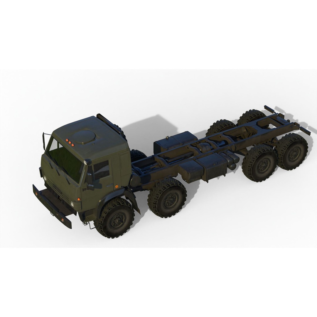 KamAZ-6350 3D Model – Heavy Utility Truck, PBR Textures, FBX - View 9