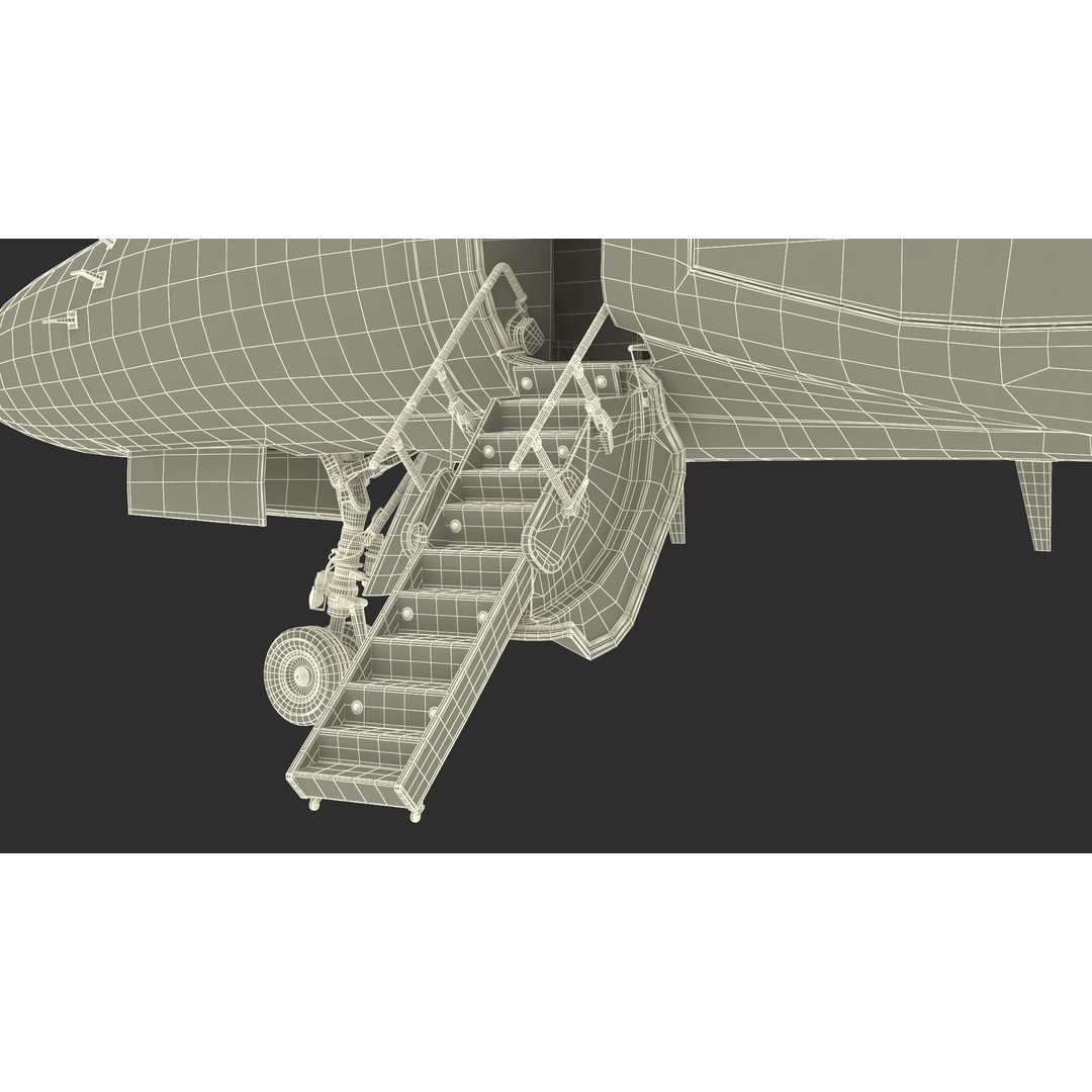 Gulfstream G550 CAEW 3D Model – High Poly Military Aircraft, FBX, PBR