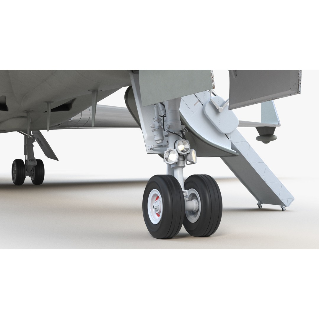 Gulfstream G550 CAEW 3D Model – High Poly Military Aircraft, FBX, PBR - View 13