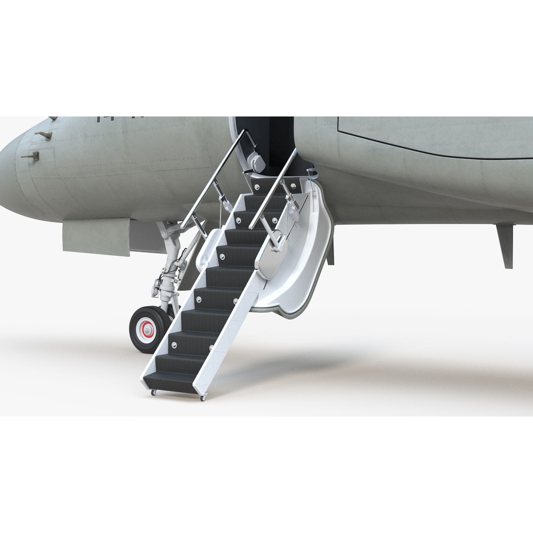 Gulfstream G550 CAEW 3D Model – High Poly Military Aircraft, FBX, PBR - View 15