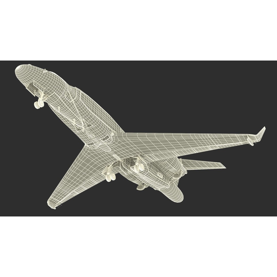 Gulfstream G550 CAEW 3D Model – High Poly Military Aircraft, FBX, PBR - View 29