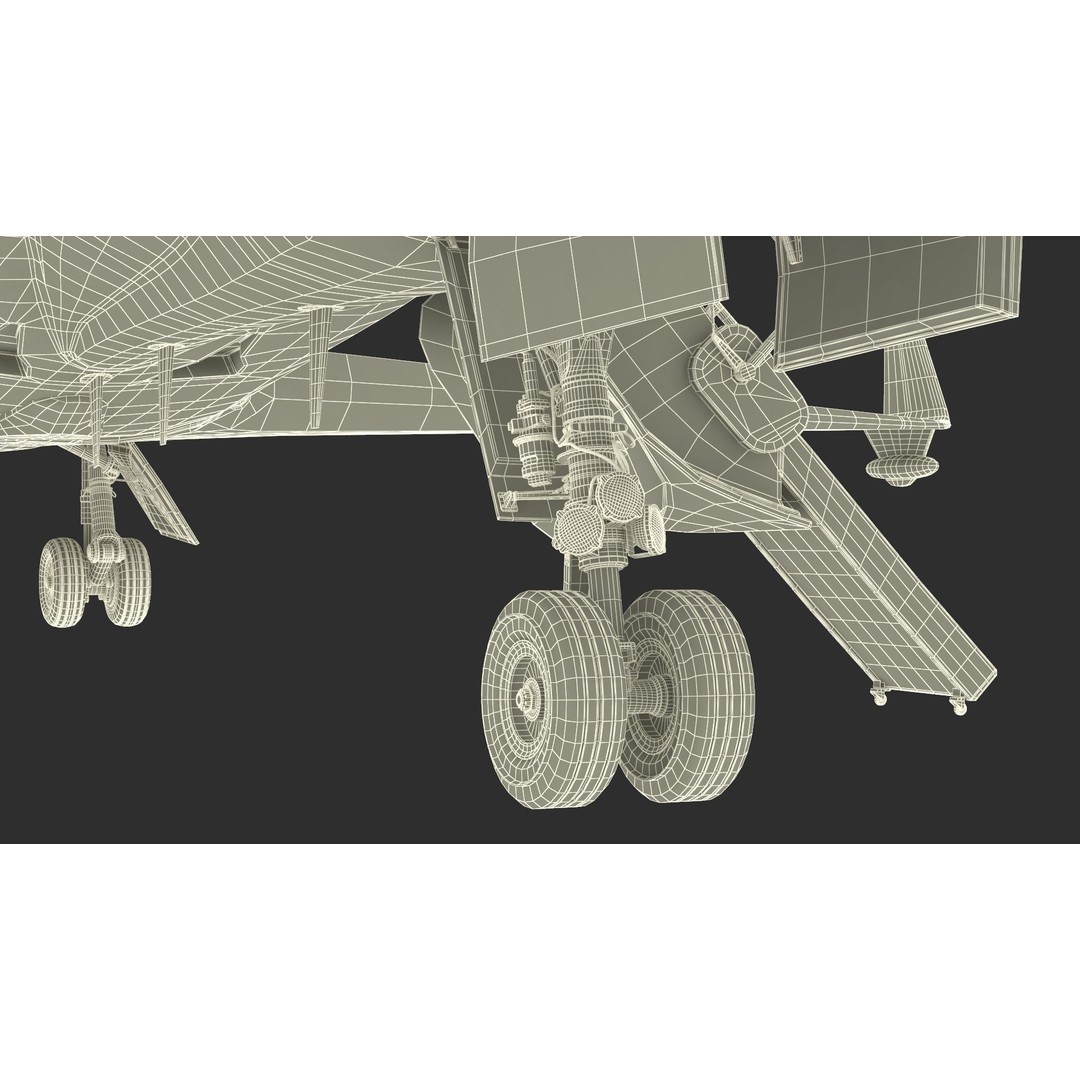 Gulfstream G550 CAEW 3D Model – High Poly Military Aircraft, FBX, PBR - View 30