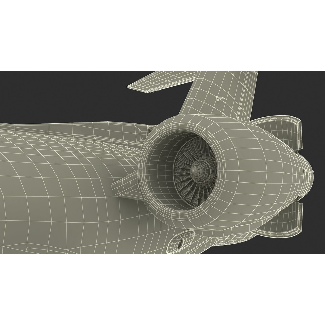 Gulfstream G550 CAEW 3D Model – High Poly Military Aircraft, FBX, PBR - View 31