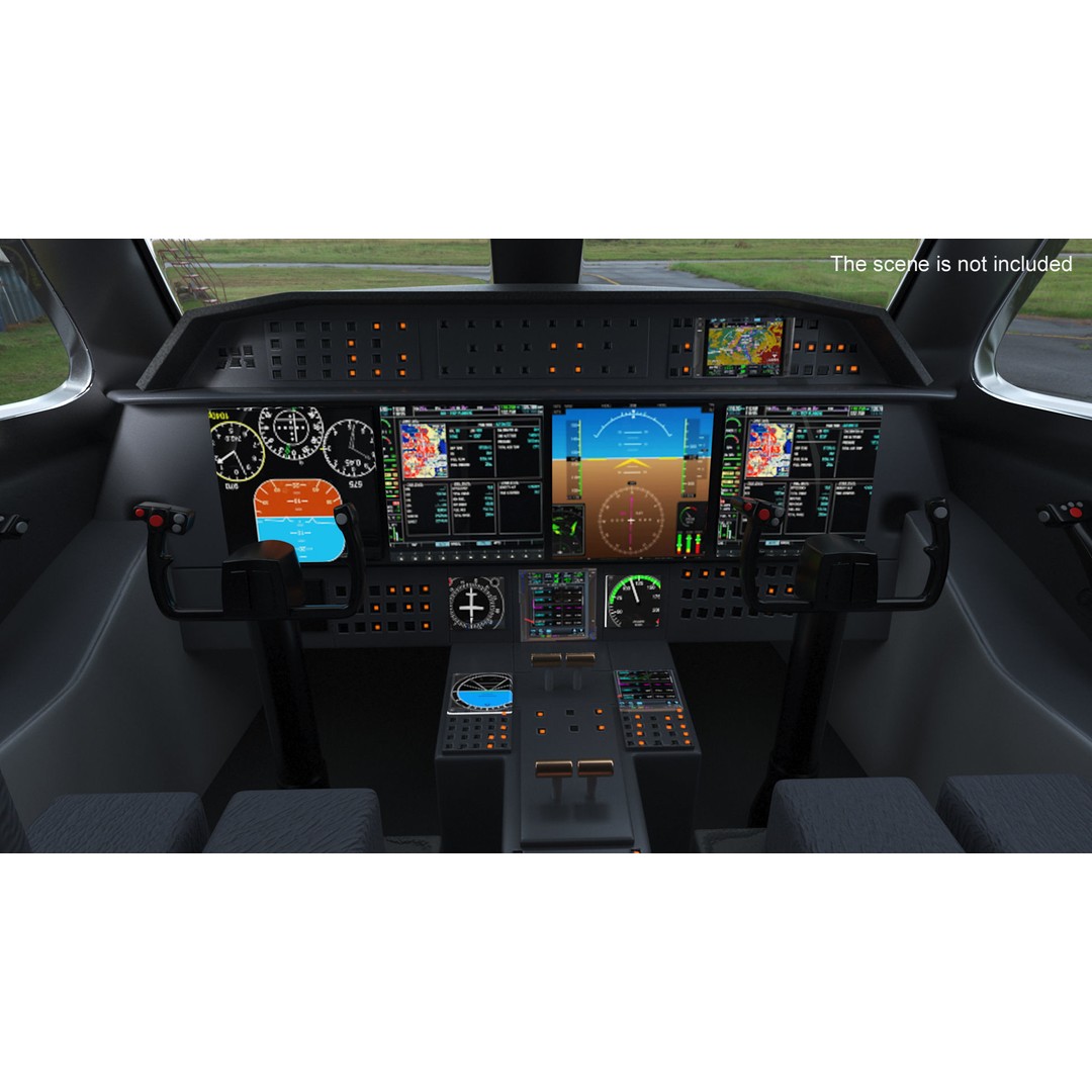 Gulfstream G550 CAEW 3D Model – High Poly Military Aircraft, FBX, PBR - View 4
