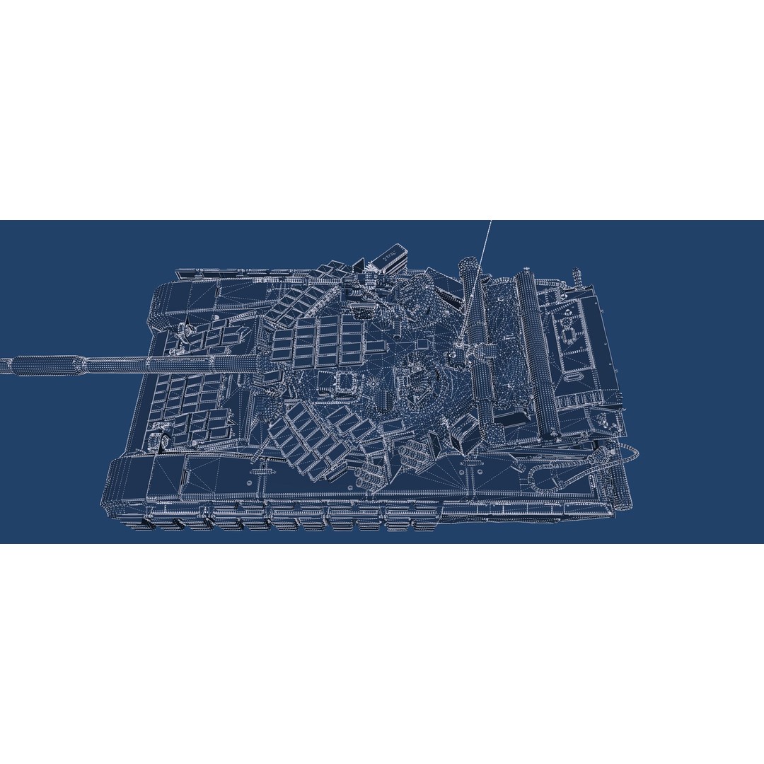 T-64 Main Battle Tank 3D Model – Textured Game Asset, FBX & OBJ