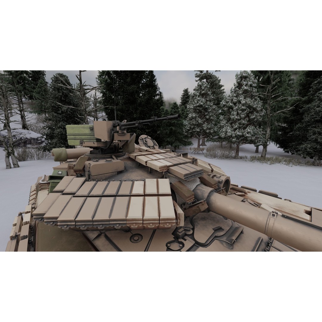 T-64 Main Battle Tank 3D Model – Textured Game Asset, FBX & OBJ - View 16