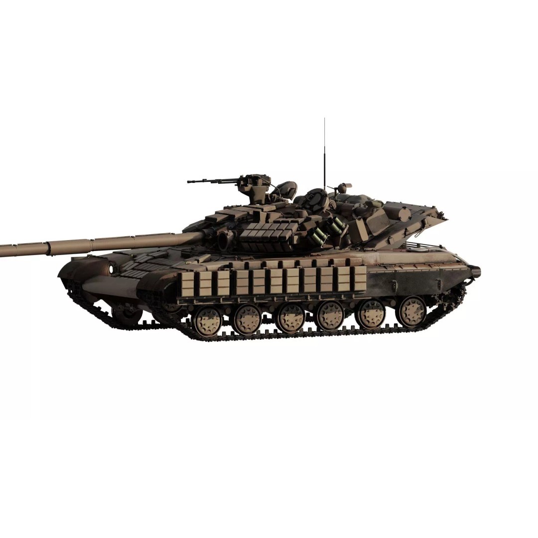 T-64 Main Battle Tank 3D Model – Textured Game Asset, FBX & OBJ - View 2