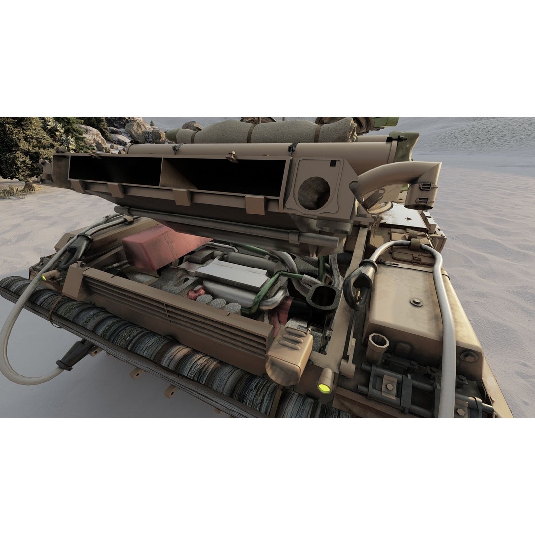 T-64 Main Battle Tank 3D Model – Textured Game Asset, FBX & OBJ - View 21