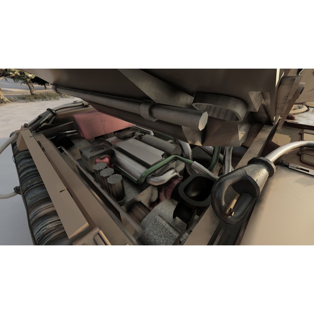 T-64 Main Battle Tank 3D Model – Textured Game Asset, FBX & OBJ - View 22