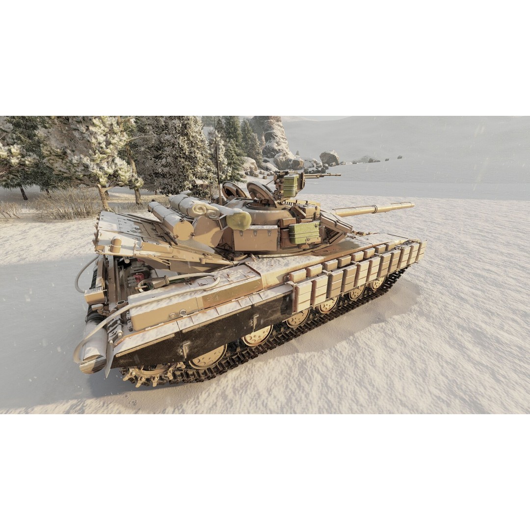 T-64 Main Battle Tank 3D Model – Textured Game Asset, FBX & OBJ - View 30