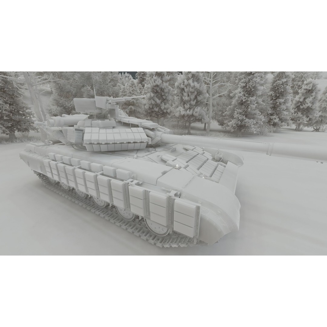 T-64 Main Battle Tank 3D Model – Textured Game Asset, FBX & OBJ - View 33