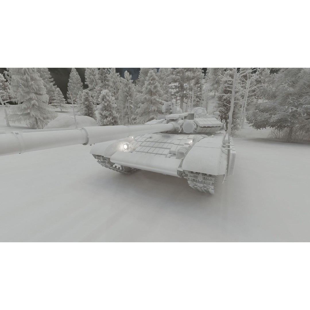 T-64 Main Battle Tank 3D Model – Textured Game Asset, FBX & OBJ - View 35