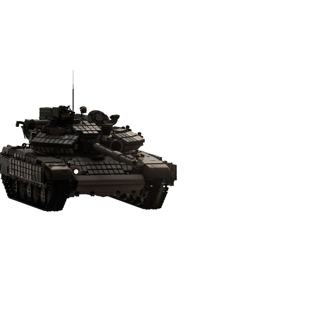 T-64 Main Battle Tank 3D Model – Textured Game Asset, FBX & OBJ - View 4