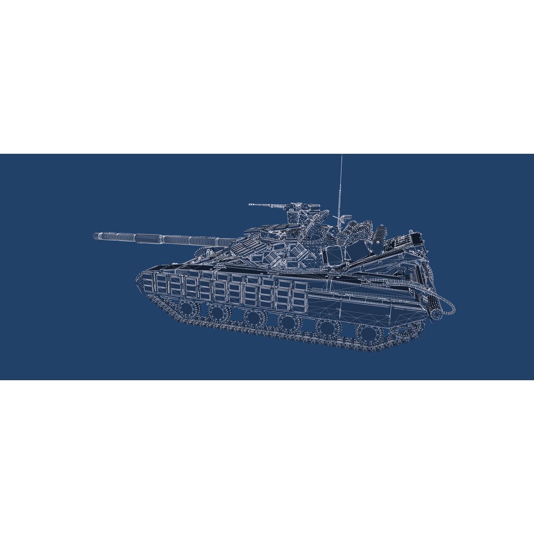 T-64 Main Battle Tank 3D Model – Textured Game Asset, FBX & OBJ - View 44