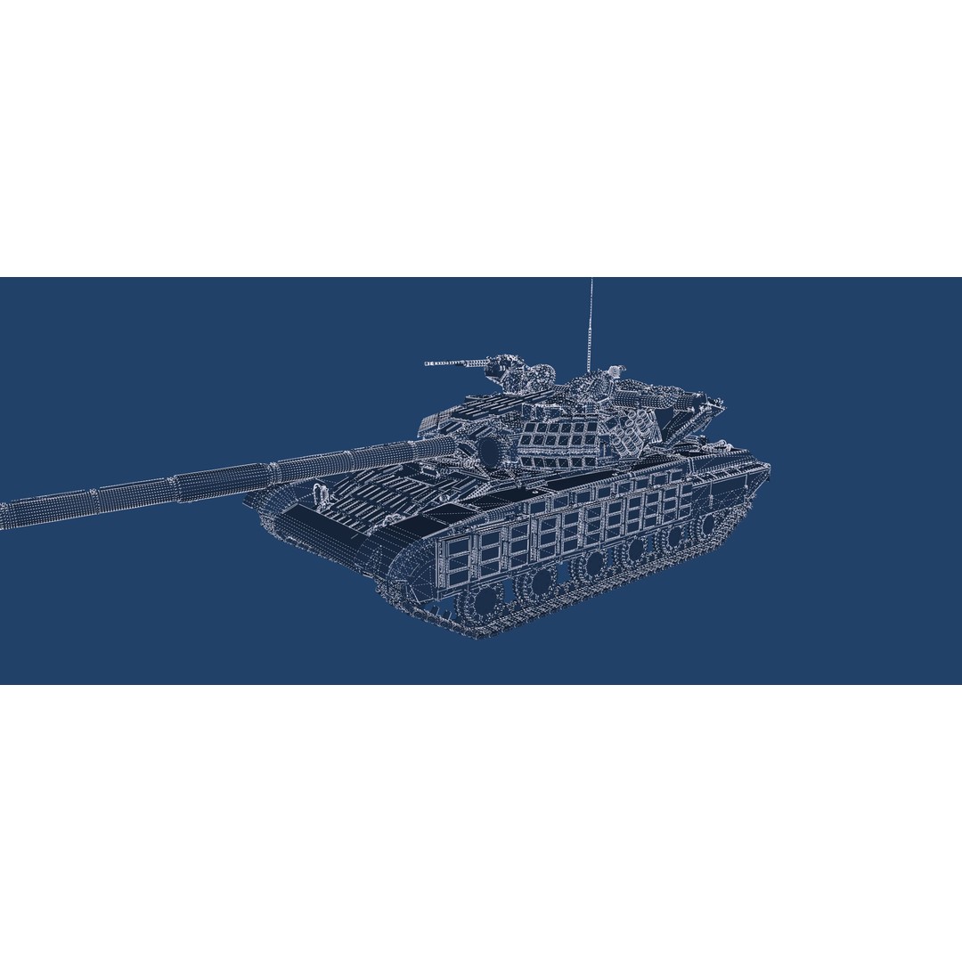 T-64 Main Battle Tank 3D Model – Textured Game Asset, FBX & OBJ - View 45