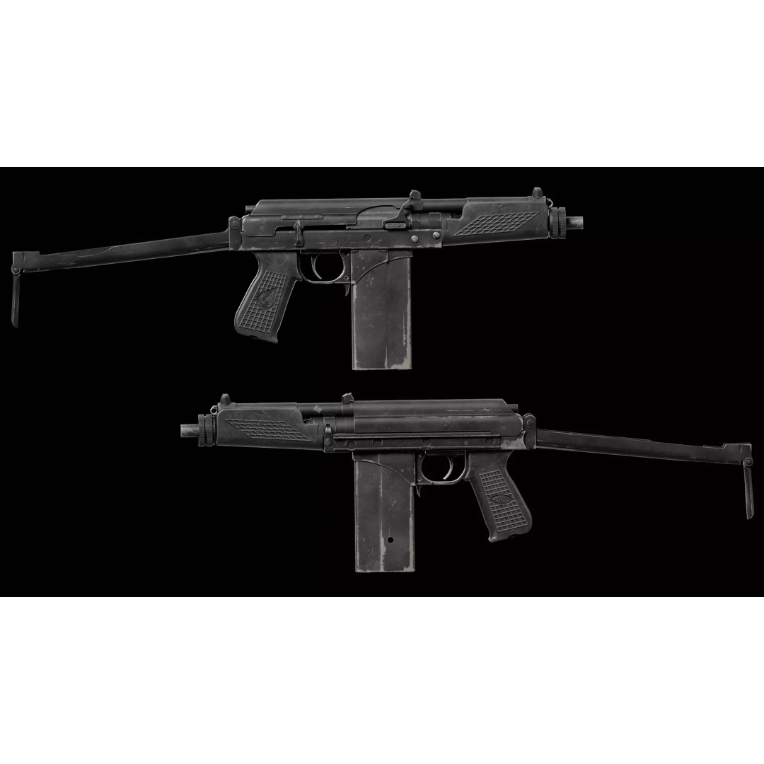 9A-91 3D Model – Low Poly Game Ready Assault Rifle, FBX