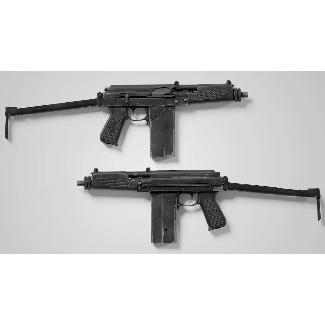 9A-91 3D Model – Low Poly Game Ready Assault Rifle, FBX - View 3