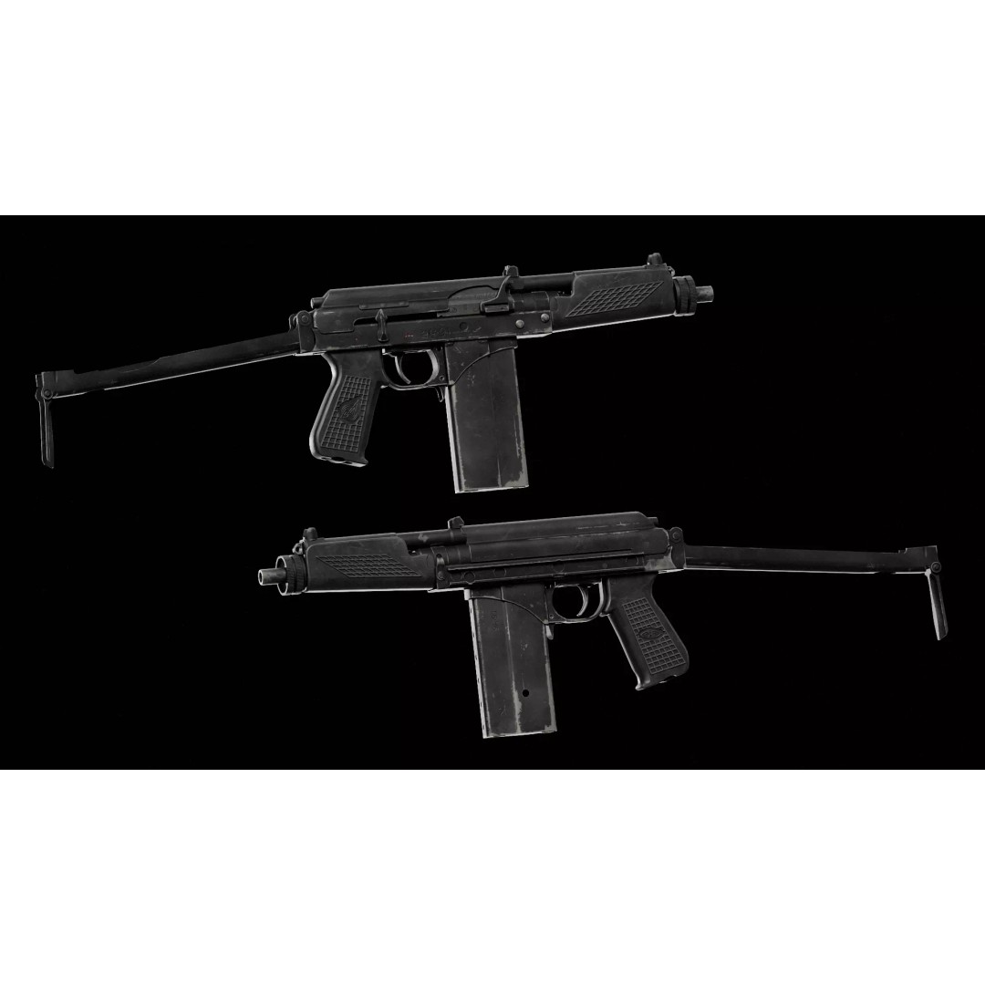 9A-91 3D Model – Low Poly Game Ready Assault Rifle, FBX - View 5
