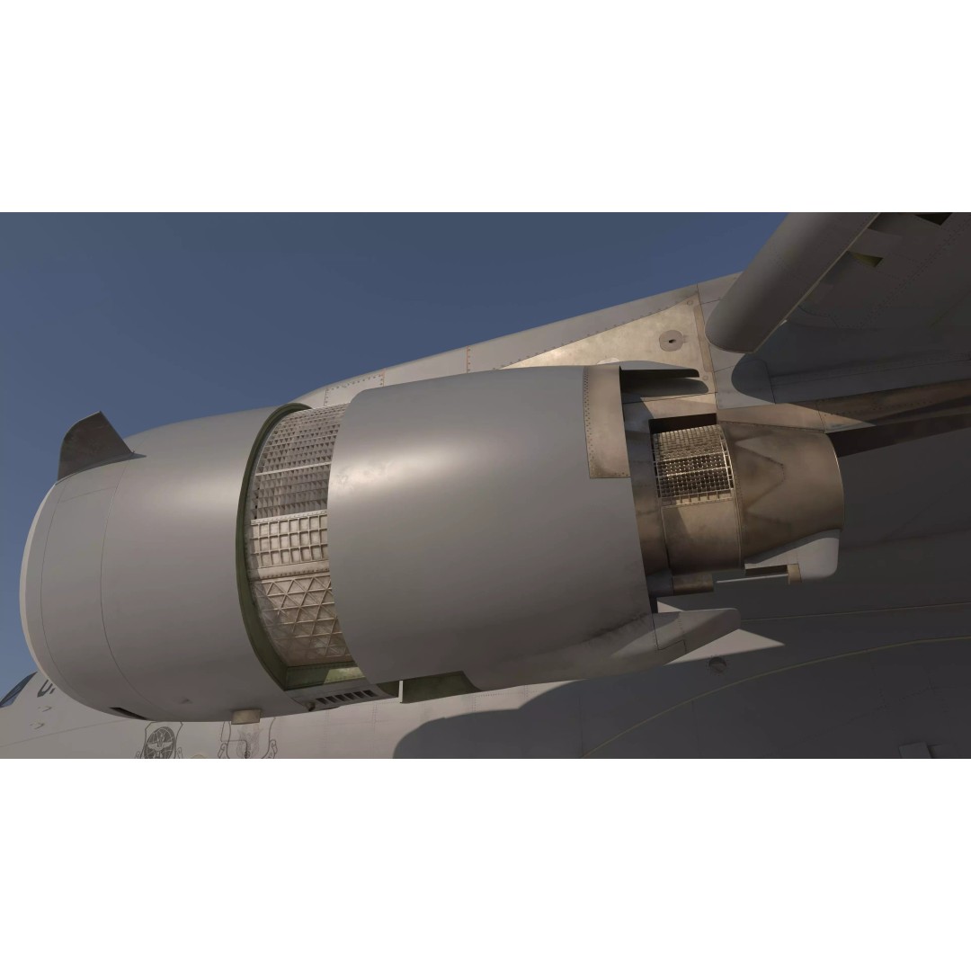 C-17 Globemaster III 3D Model – Low-Poly Military Transport Aircraft, FBX - View 12