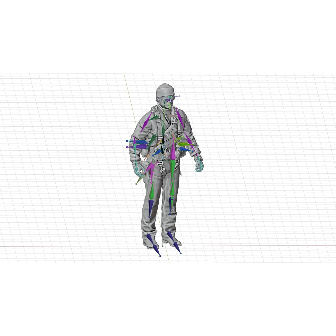 RUSSELL ADLER 3D Model – Rigged Low-Poly Game Character, FBX - View 10