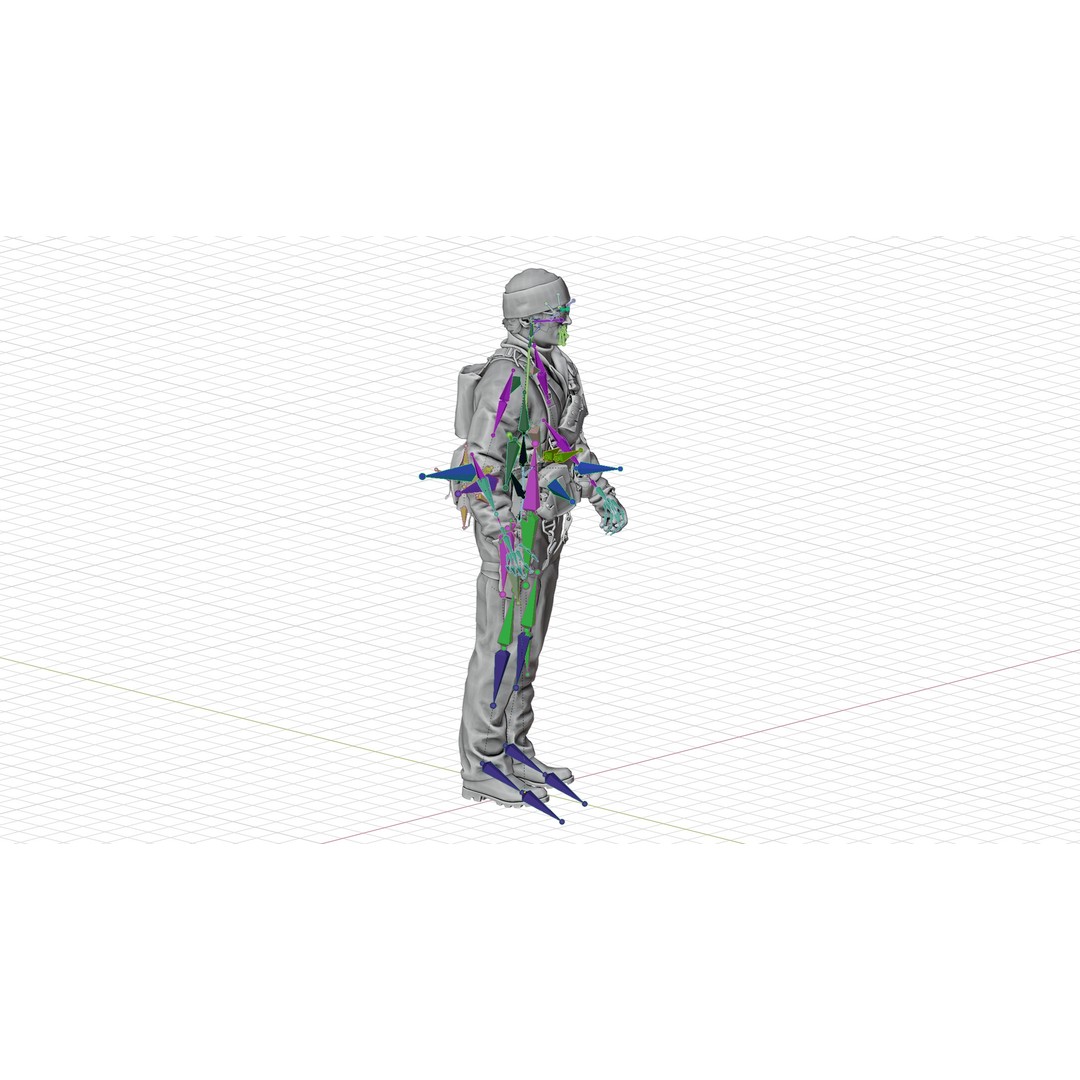 RUSSELL ADLER 3D Model – Rigged Low-Poly Game Character, FBX - View 11