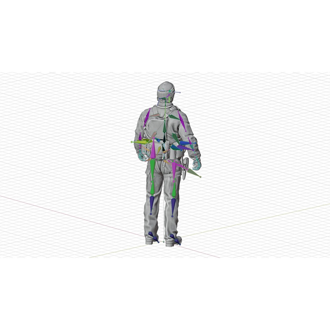 RUSSELL ADLER 3D Model – Rigged Low-Poly Game Character, FBX - View 13