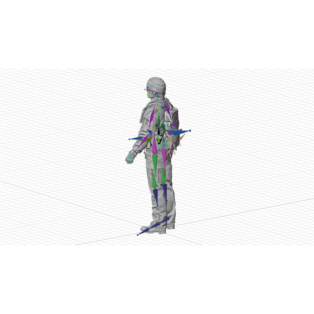 RUSSELL ADLER 3D Model – Rigged Low-Poly Game Character, FBX - View 15