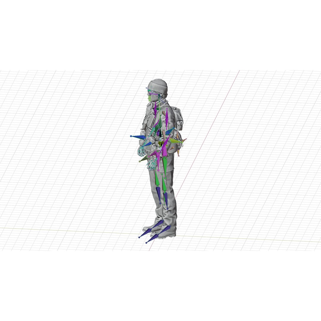 RUSSELL ADLER 3D Model – Rigged Low-Poly Game Character, FBX - View 16