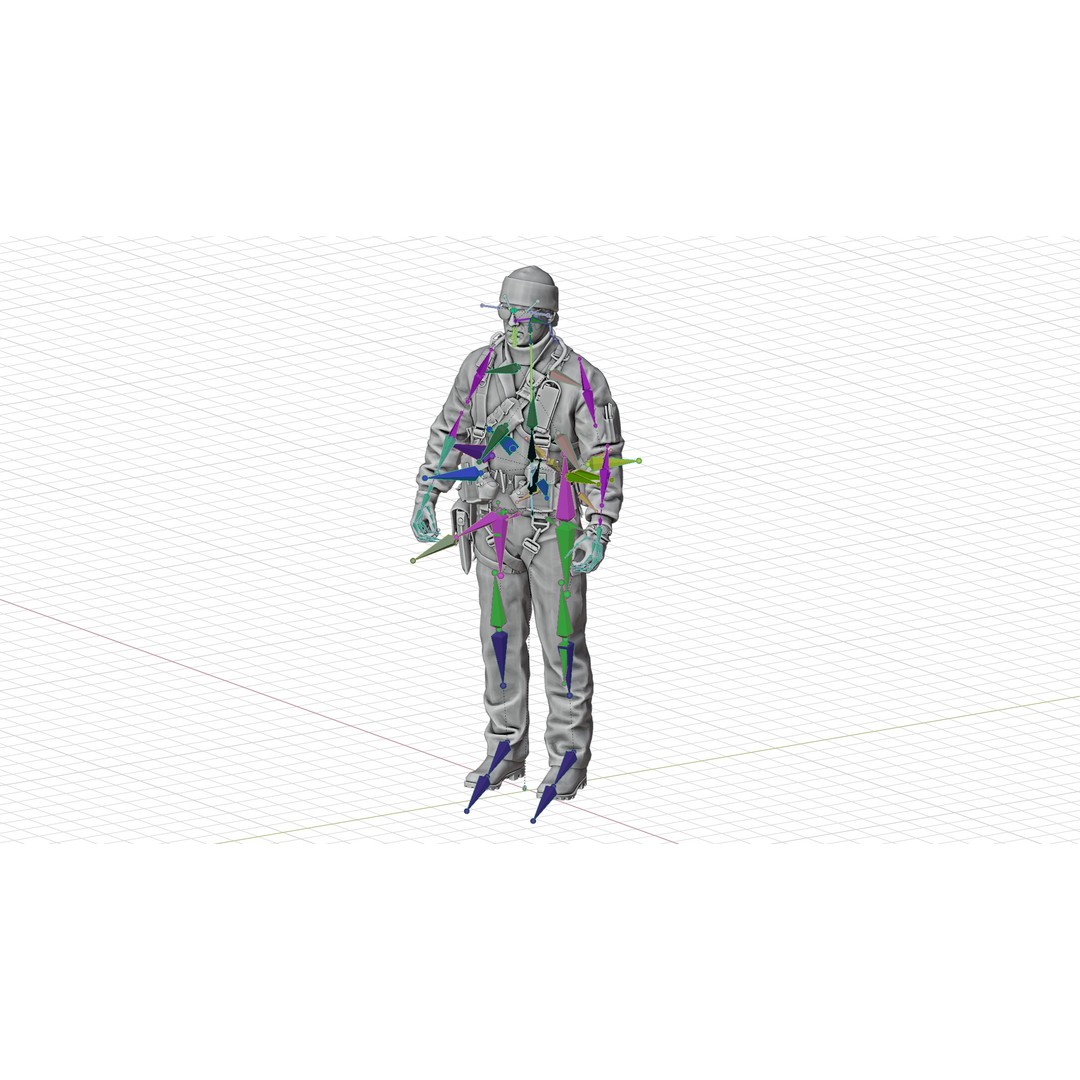 RUSSELL ADLER 3D Model – Rigged Low-Poly Game Character, FBX - View 17